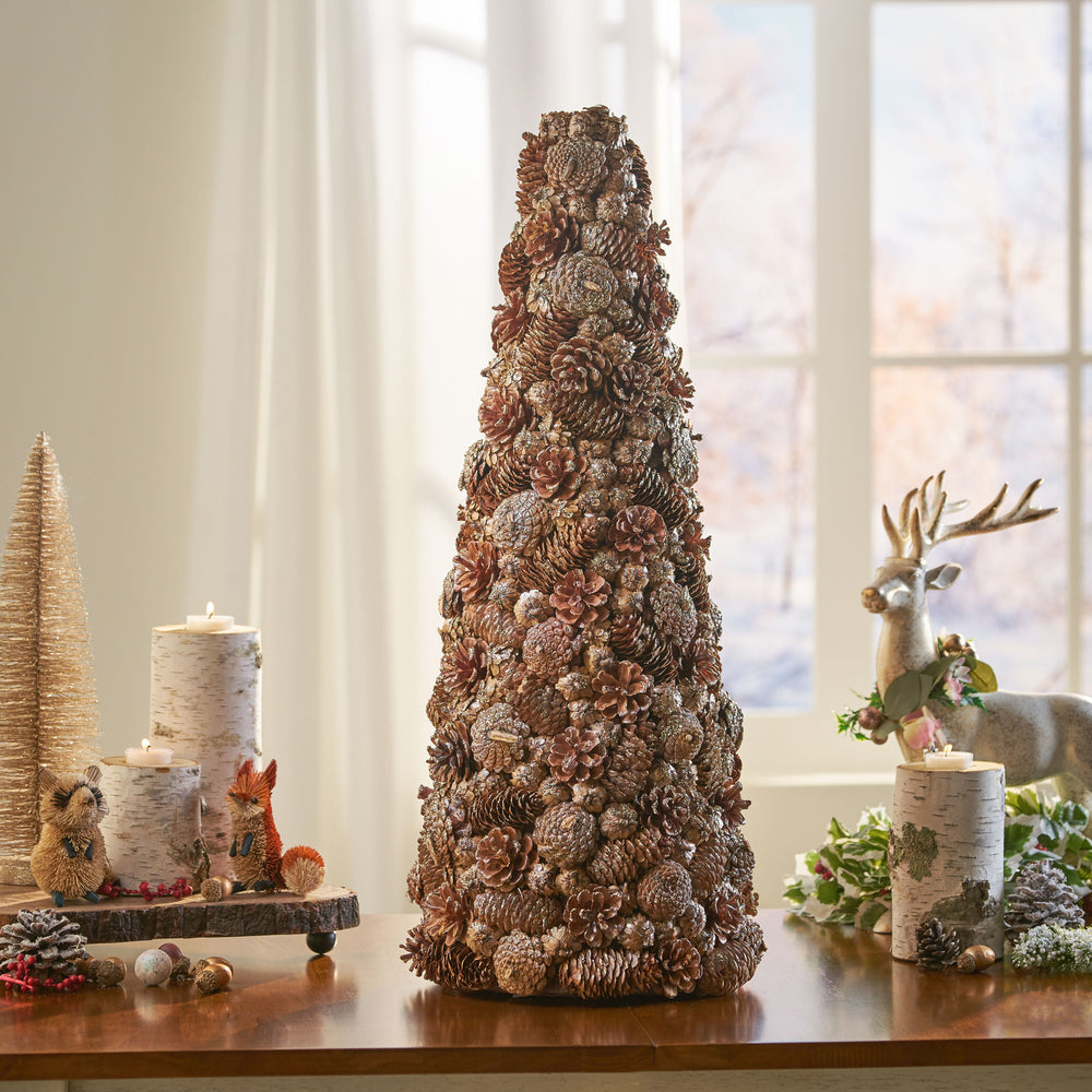 Pine Cone Charm Table Tree