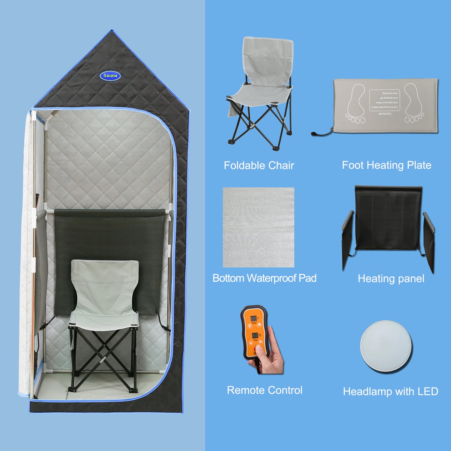 Gothic Portable Infrared Sauna Tent – Relax & Detox at Home