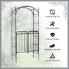 Elegant Garden Arch with Gate - Perfect for Climbing Vines and Weddings