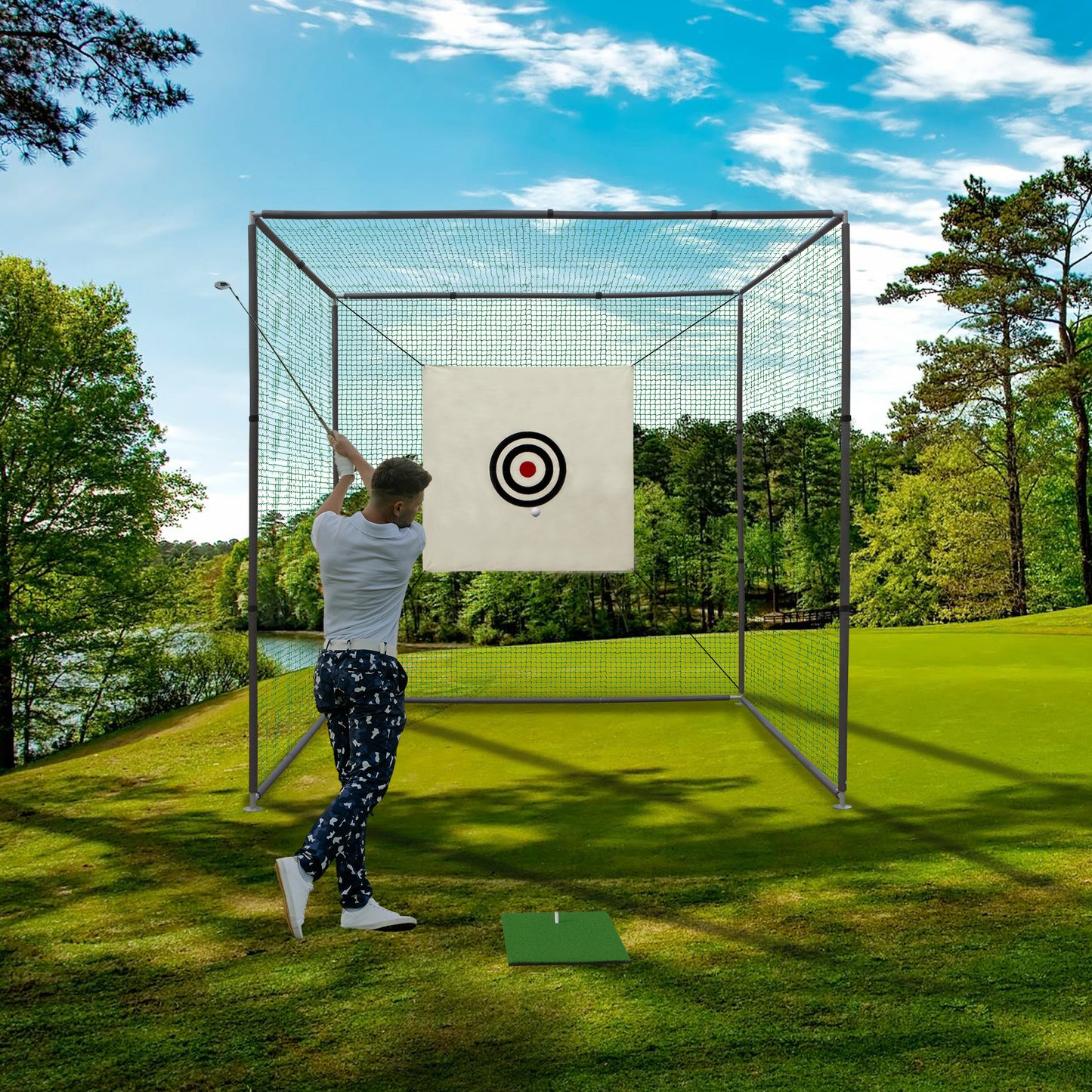 Ultimate Golf Practice Net – Indoor/Outdoor Setup!