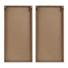 Chic Two-Tone Wood Wall Art Set