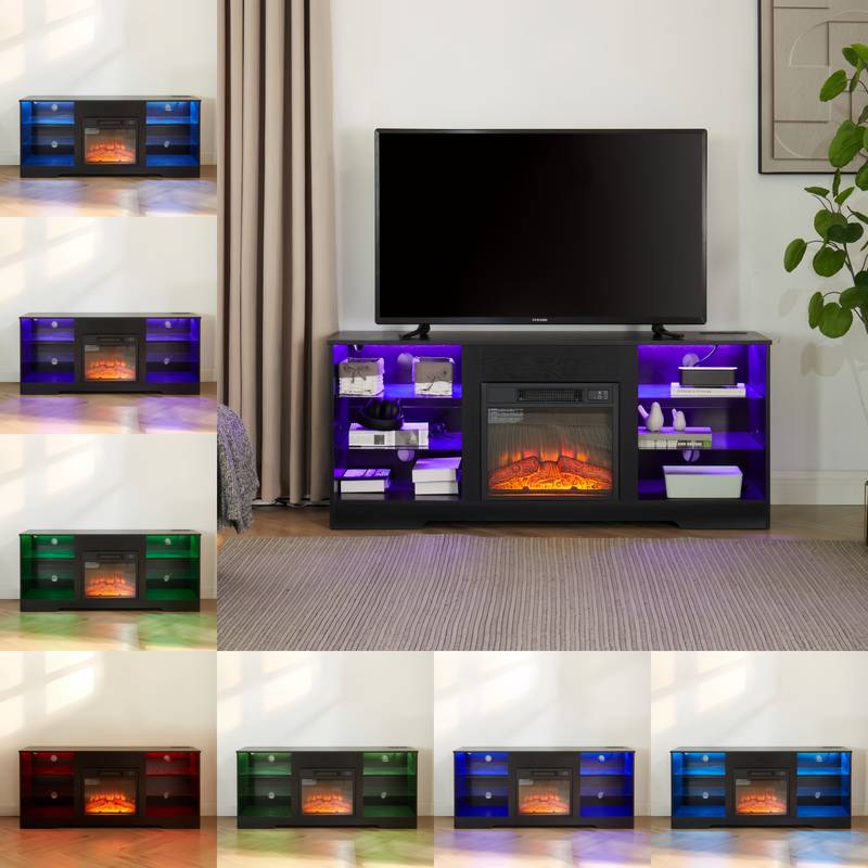CozyGlow Electric Fireplace TV Stand