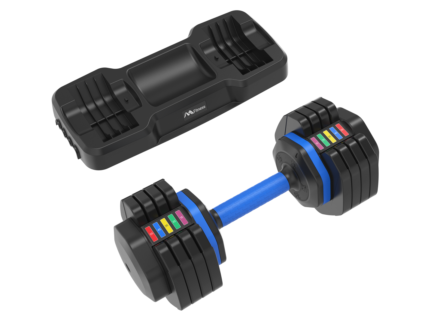 Quick-Adjust Fitness Dumbbells - Pair with Secure Grip for Full-Body Workouts