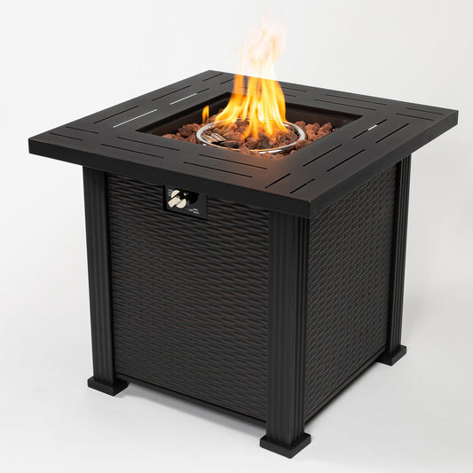 Cozy Square Fire Pit Table