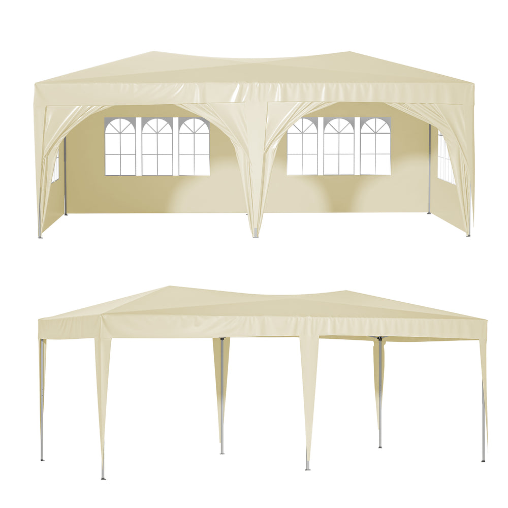 Deluxe Pop-Up Party Canopy with Sidewalls and Accessories