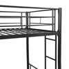 Black Metal Bunk Bed with Trundle Delight