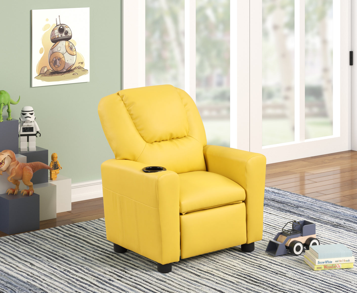 Sunny Kids Recliner with Cupholder