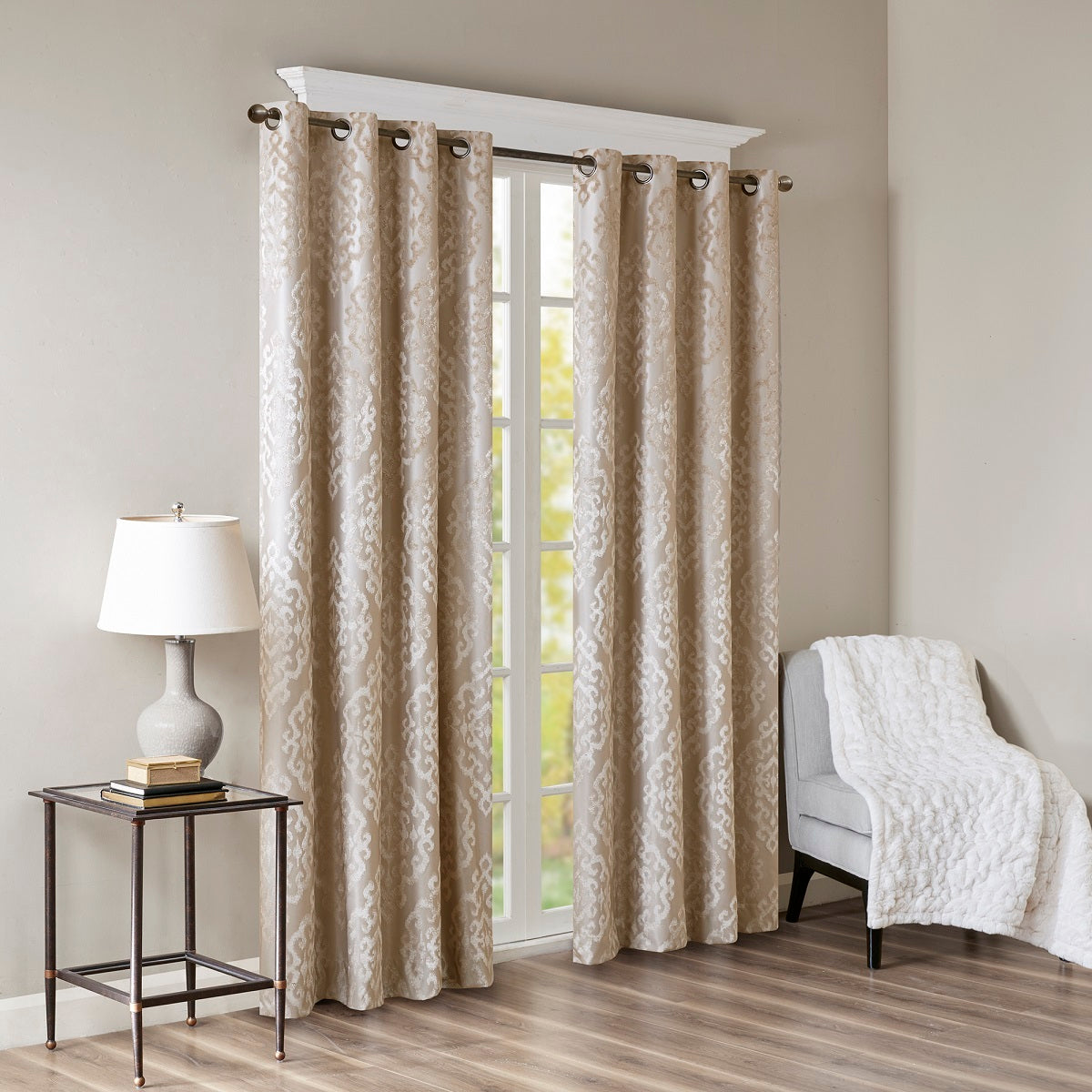 Total Blackout Knitted Curtain Panel