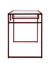 Vibrant Red Glass Yasin Desk