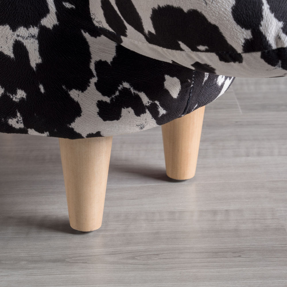 Cow Delight Velvet Ottoman