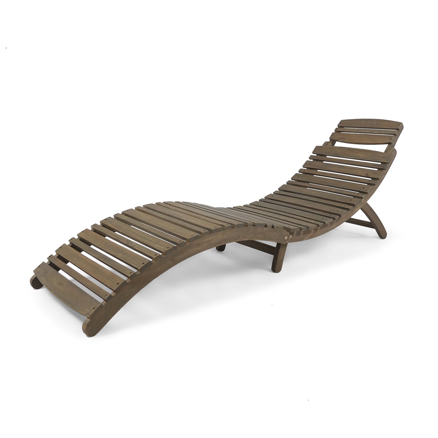 Lahaina Grey Folding Lounge Chair