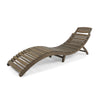 Lahaina Grey Folding Lounge Chair