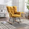 Cozy Yellow Mid-Century Rocking Chair