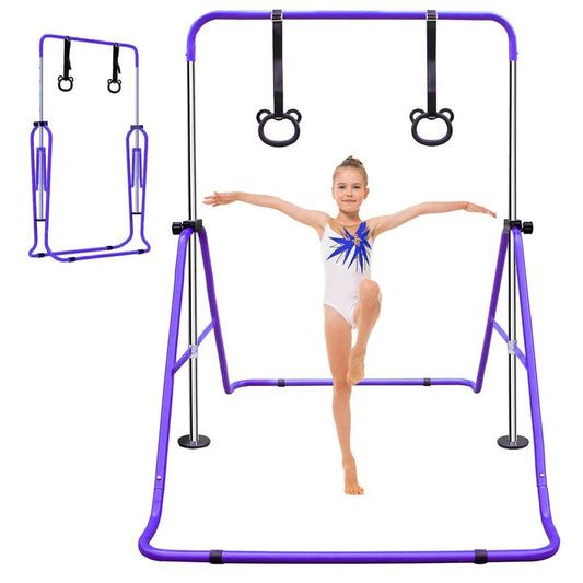 Bear Rings Adjustable Gymnastics Bar for Kids