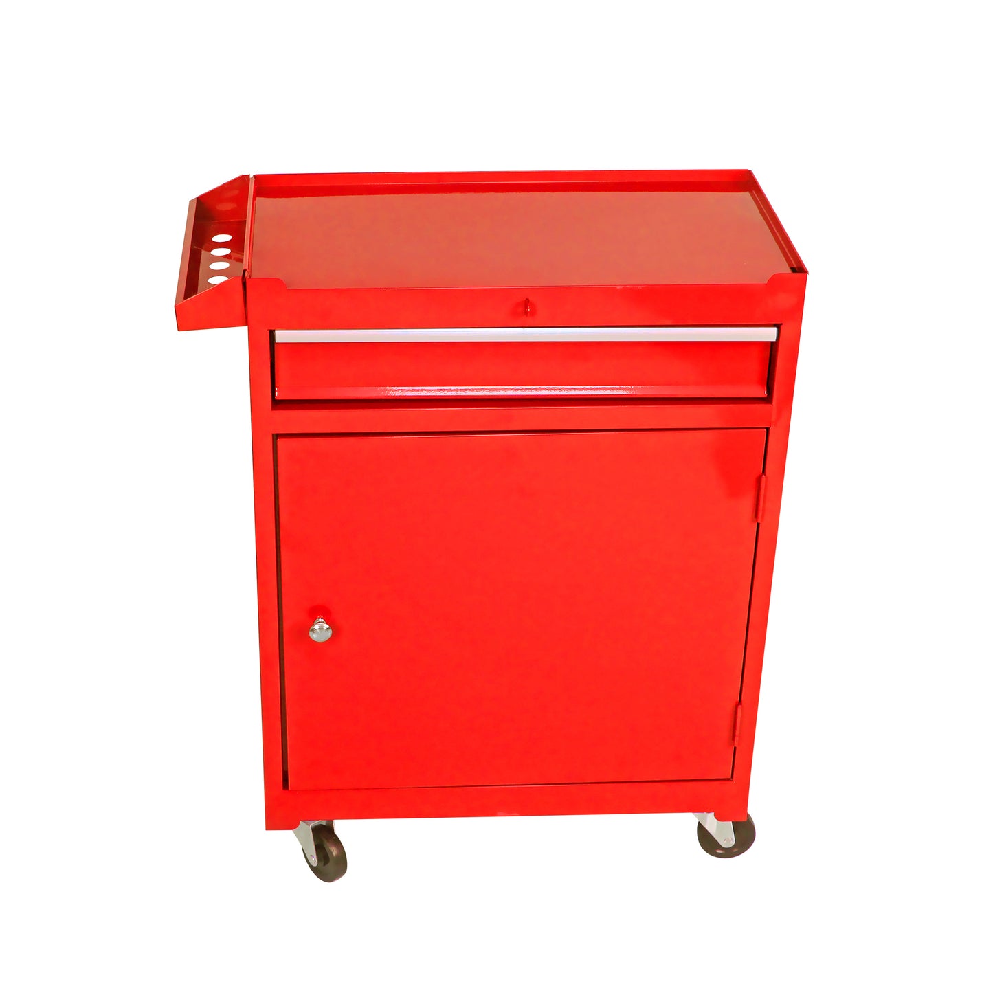 Red Tool Chest with Adjustable Shelf & Bottom Cabinet