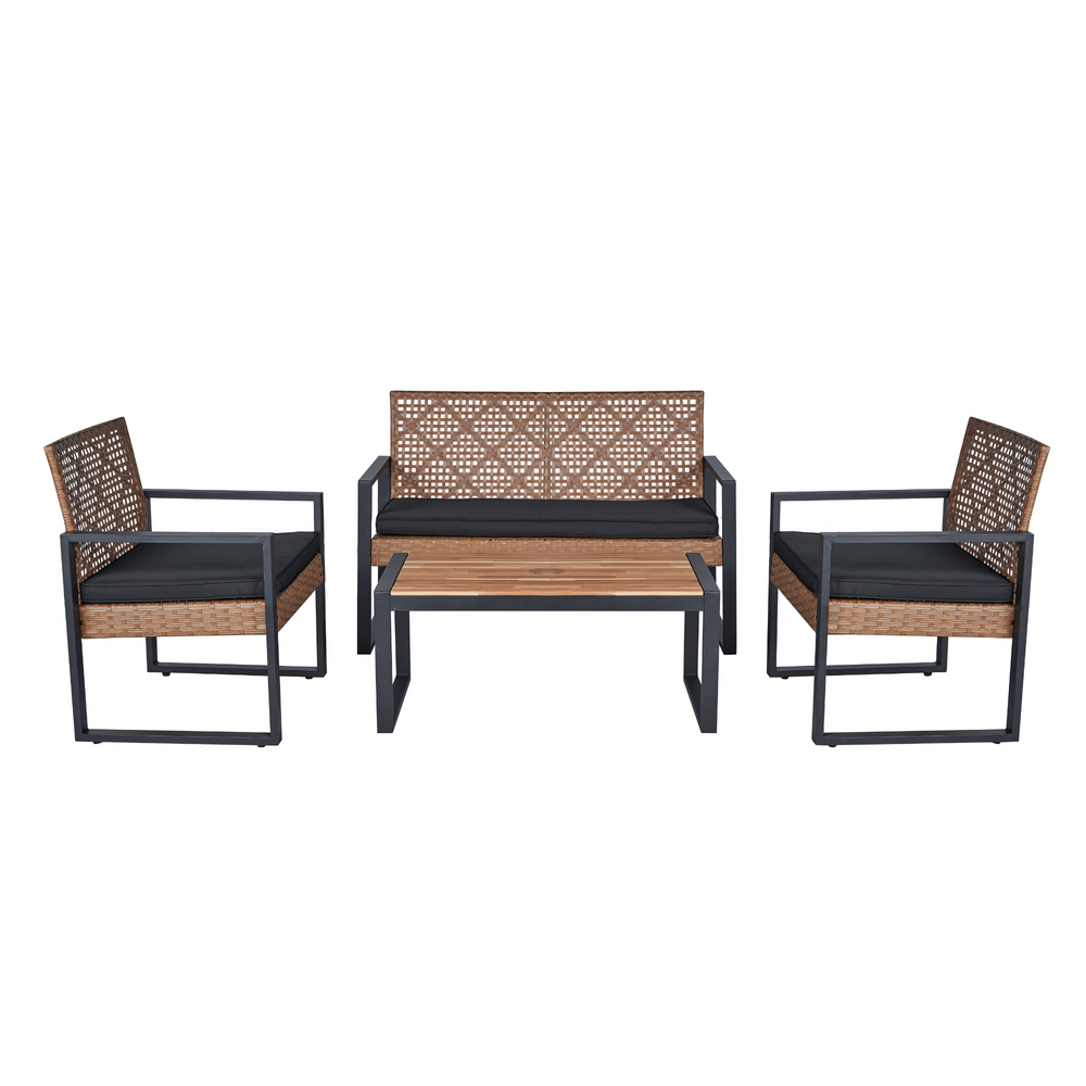 Chic Acacia Patio Set - Modern Outdoor Elegance