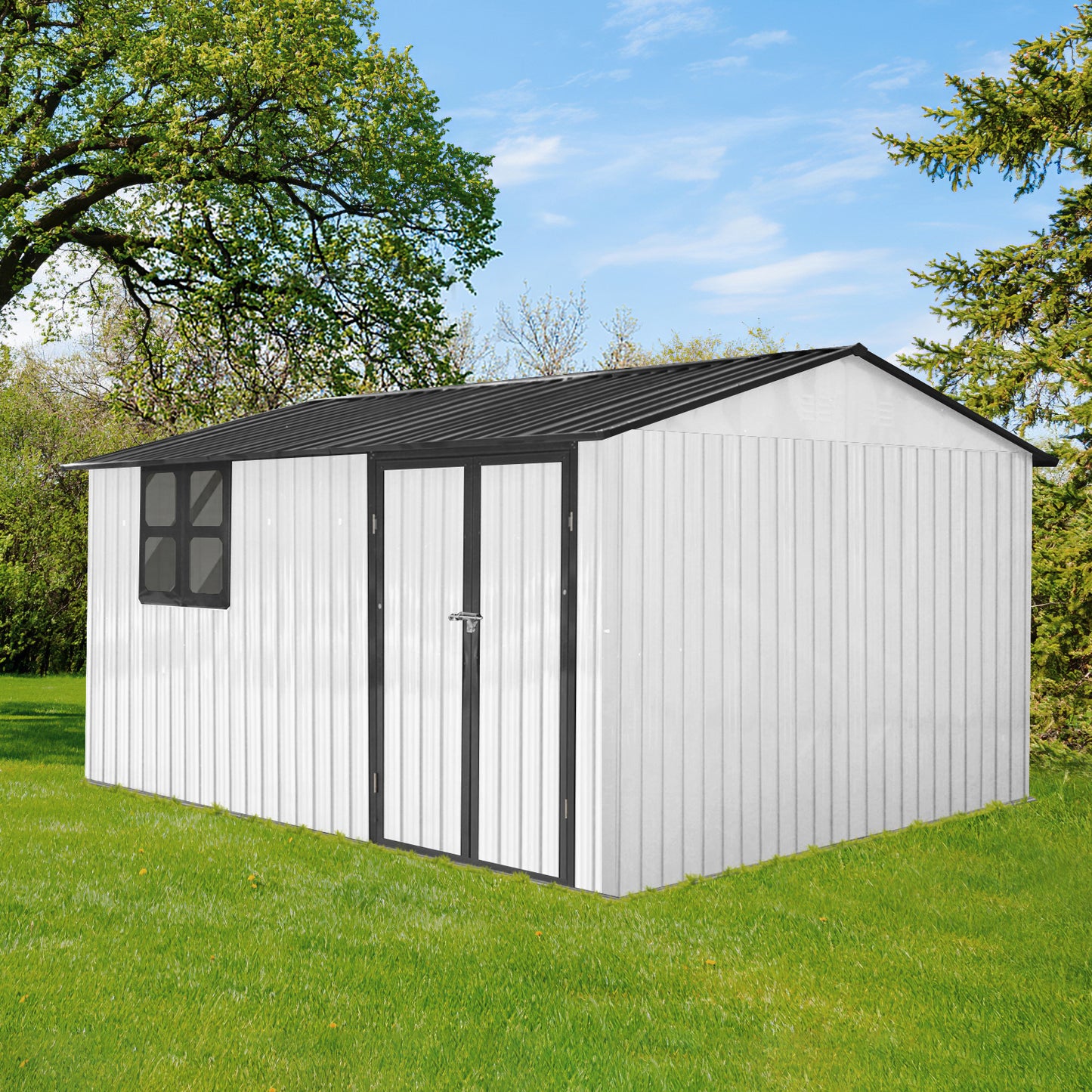 Stylish Garden Shed with Window - Modern Outdoor Storage Solution