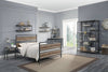 Sandy Gray Glass Nightstand