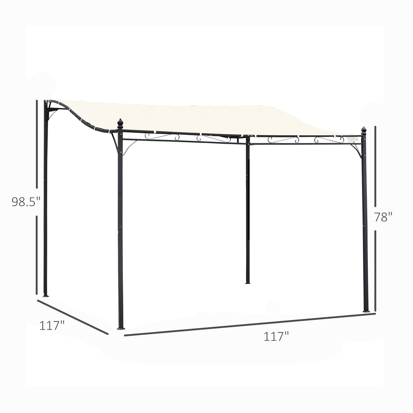 SunnyShade Outdoor Pergola Canopy - Stylish & Weather-Resistant for Your Backyard✨