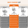 CozyLift Tall Ergonomic Office Chair with Flip-Up Armrests