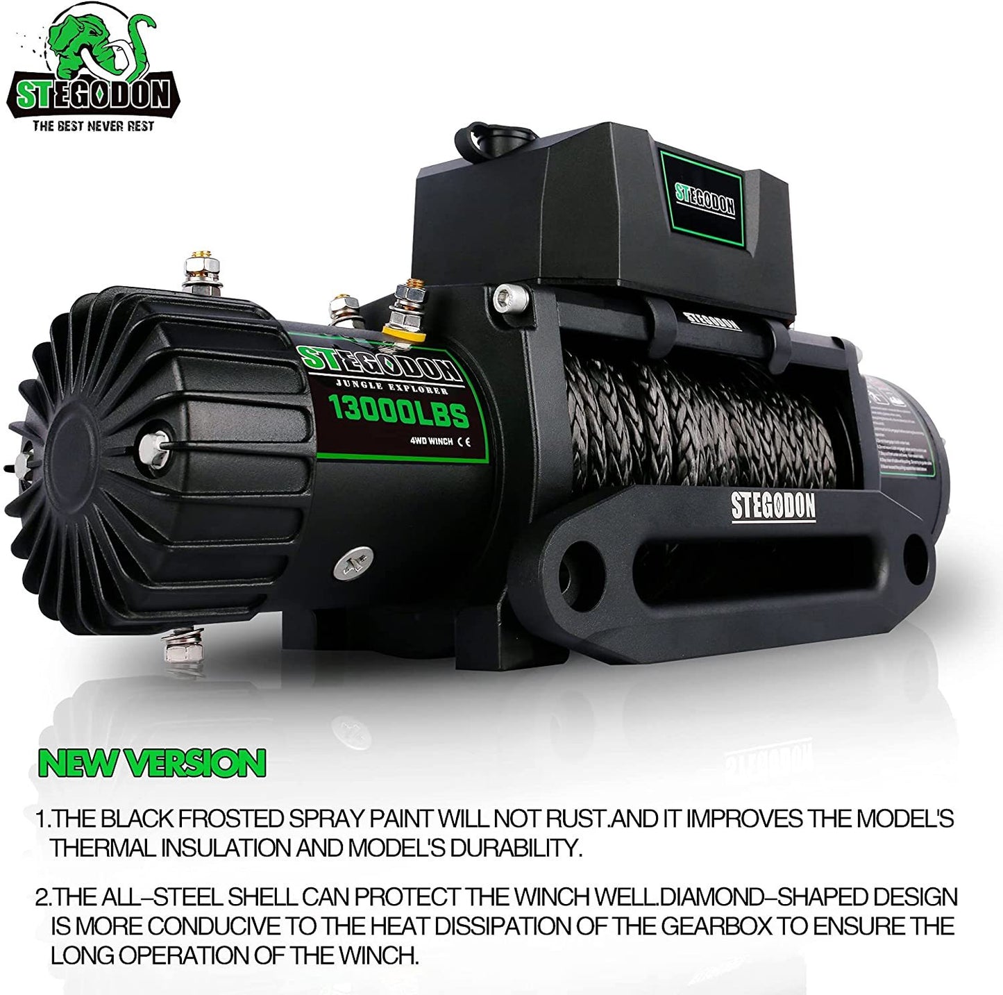 PowerPull Electric Winch with Wireless Control and Synthetic Rope