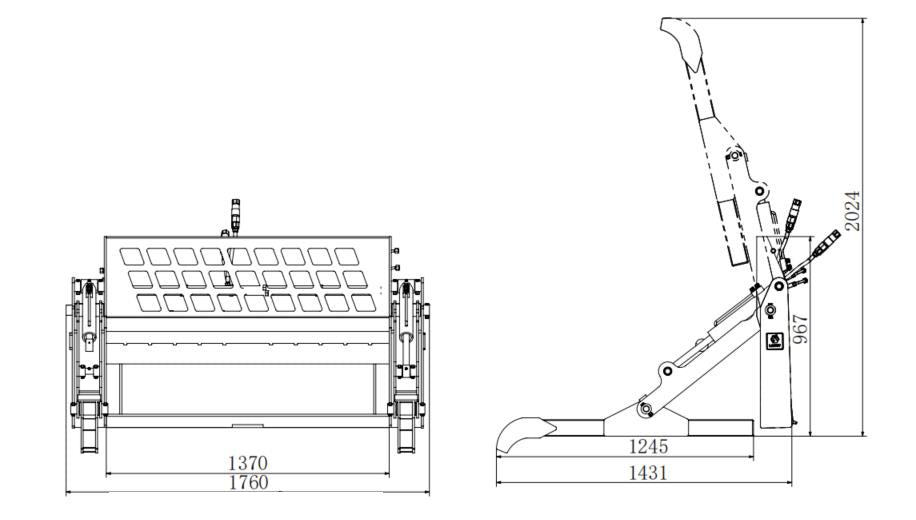 Pipe Pallet Grapple Forks for Skid Steers