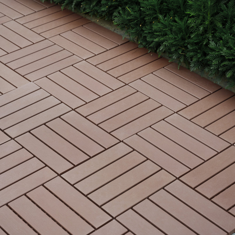 Easy-Connect Outdoor Deck Tiles - Perfect for Patios, Pools & Backyards