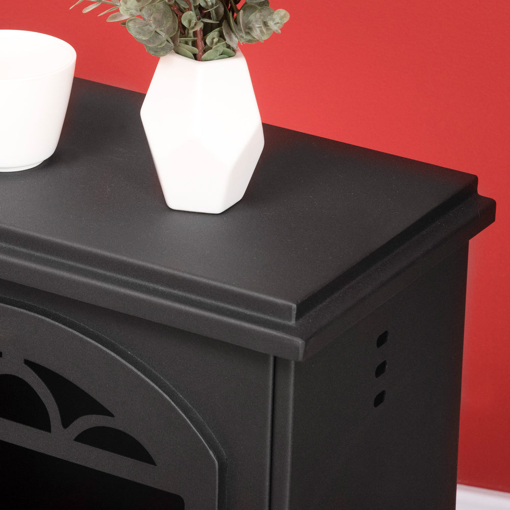 Cozy Black Ethanol Fireplace Stove