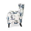 Chic Vintage Print Club Chair