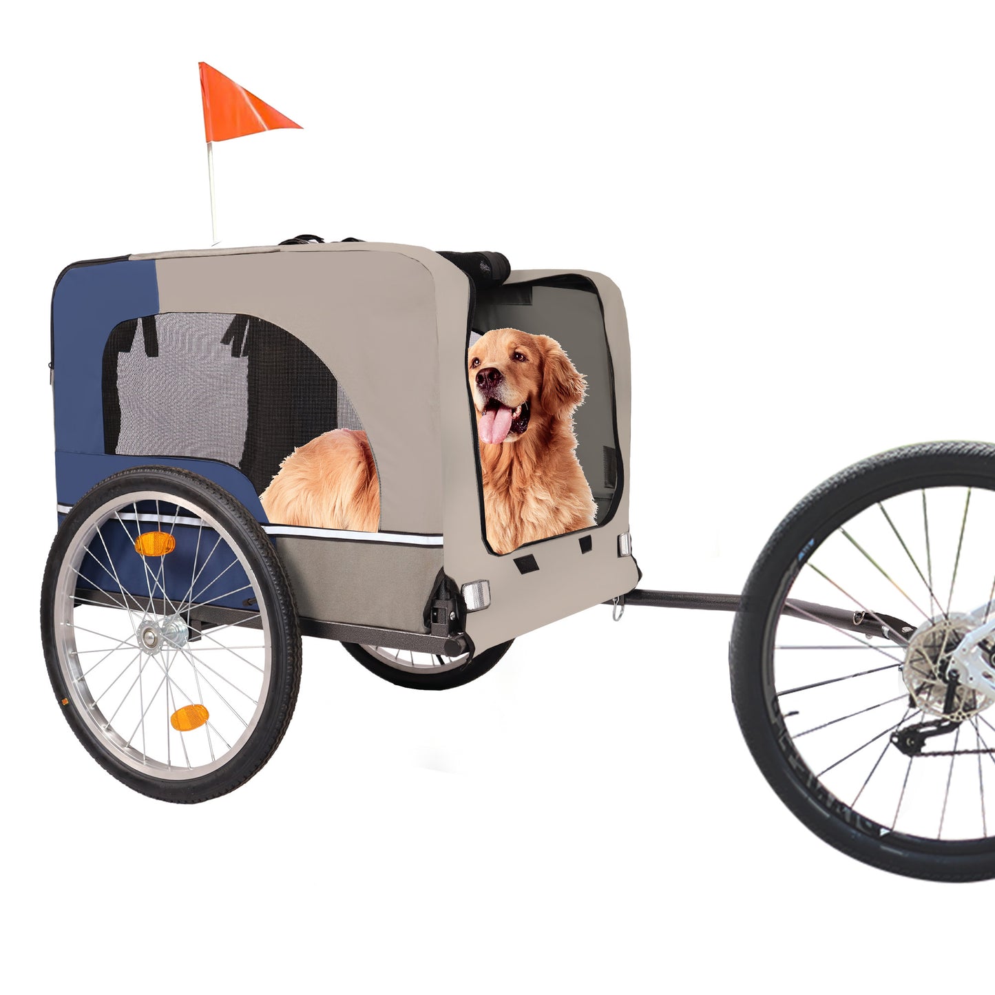 Paw Pedaler Dog Bike Trailer – Cozy & Safe Ride for Your Pup!