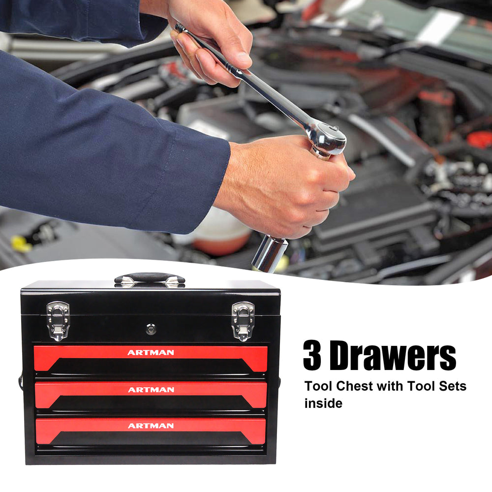 Tool Box Trio with Essential Toolkit