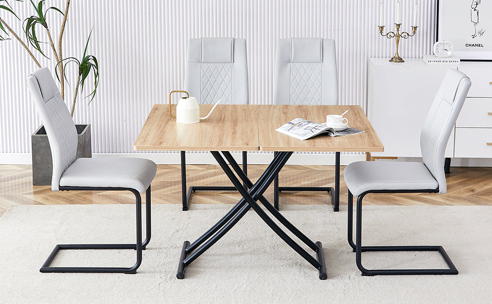 Versatile Lift Table: Modern Minimalist Design for Any Space