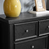 Chic Black 7-Drawer Dresser