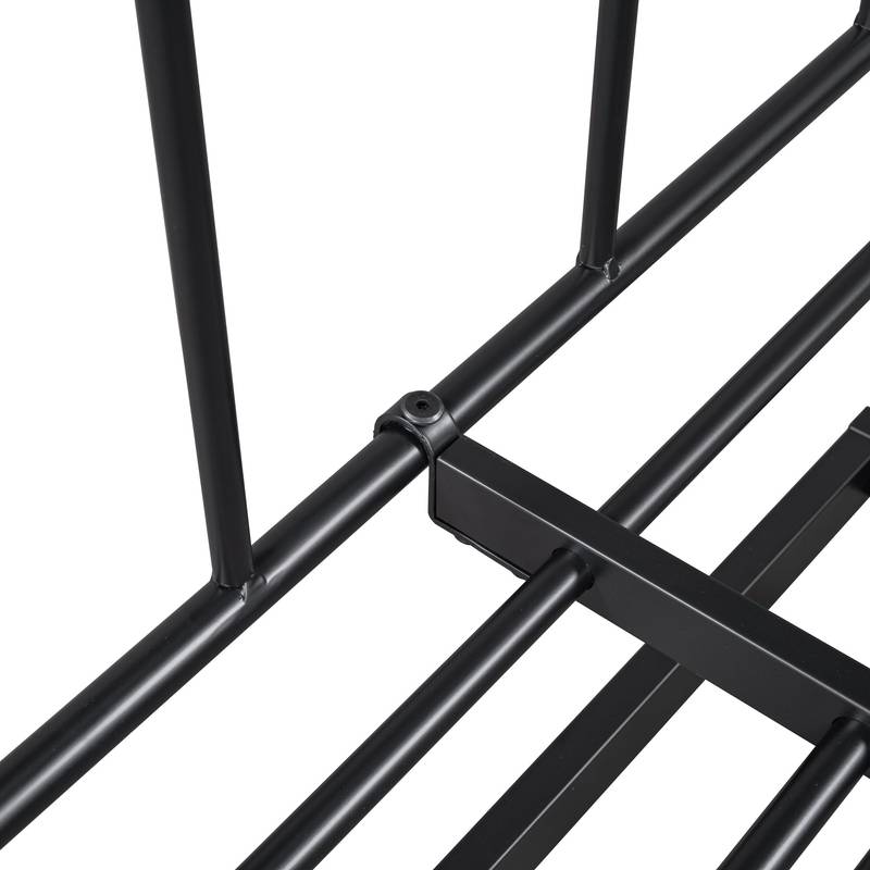 Curvy Black Daybed with Twin Trundle