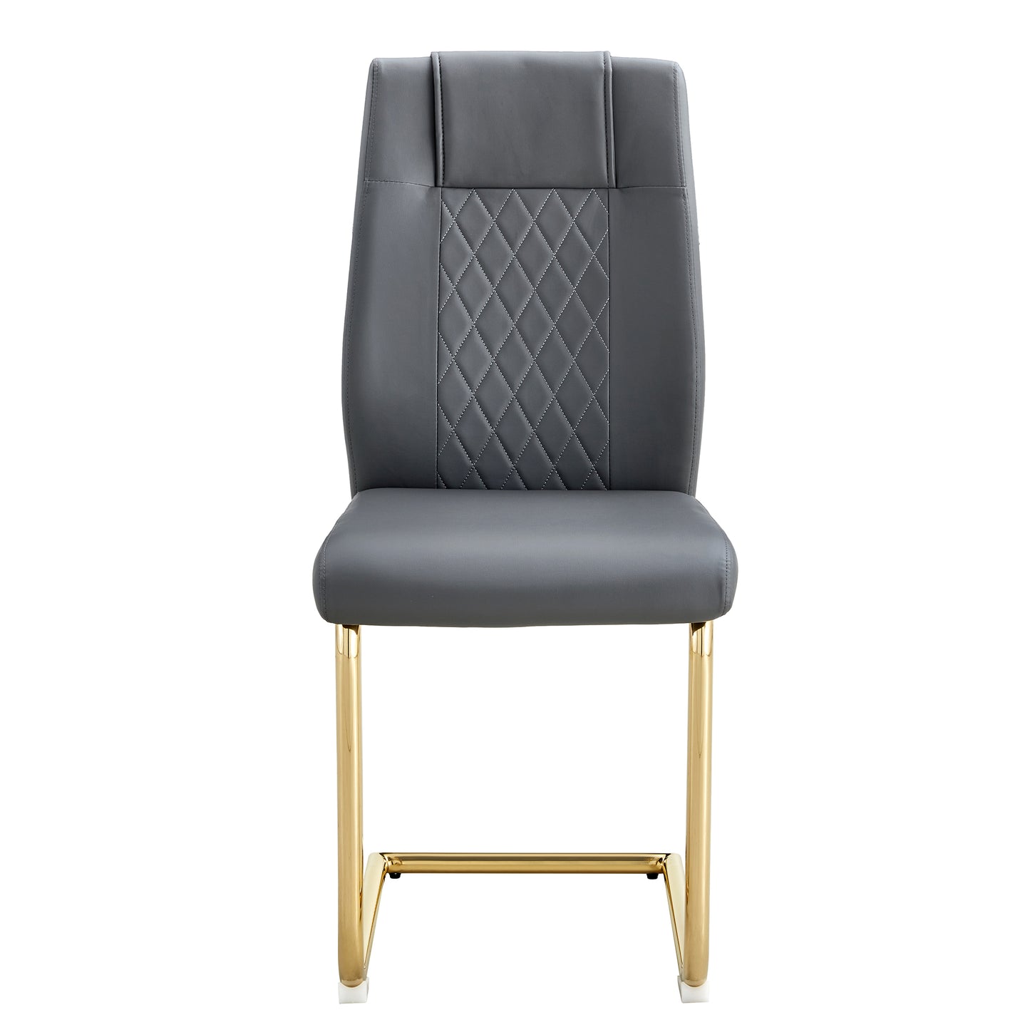 Chic Gold-Legged Dining Chairs Set