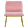 Chic Pink Plush Lounge Chair