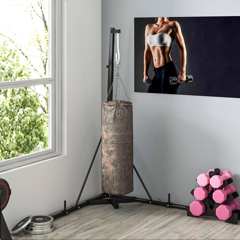 Soozier Adjustable Punch Bag Stand - Ultimate Home Gym Support