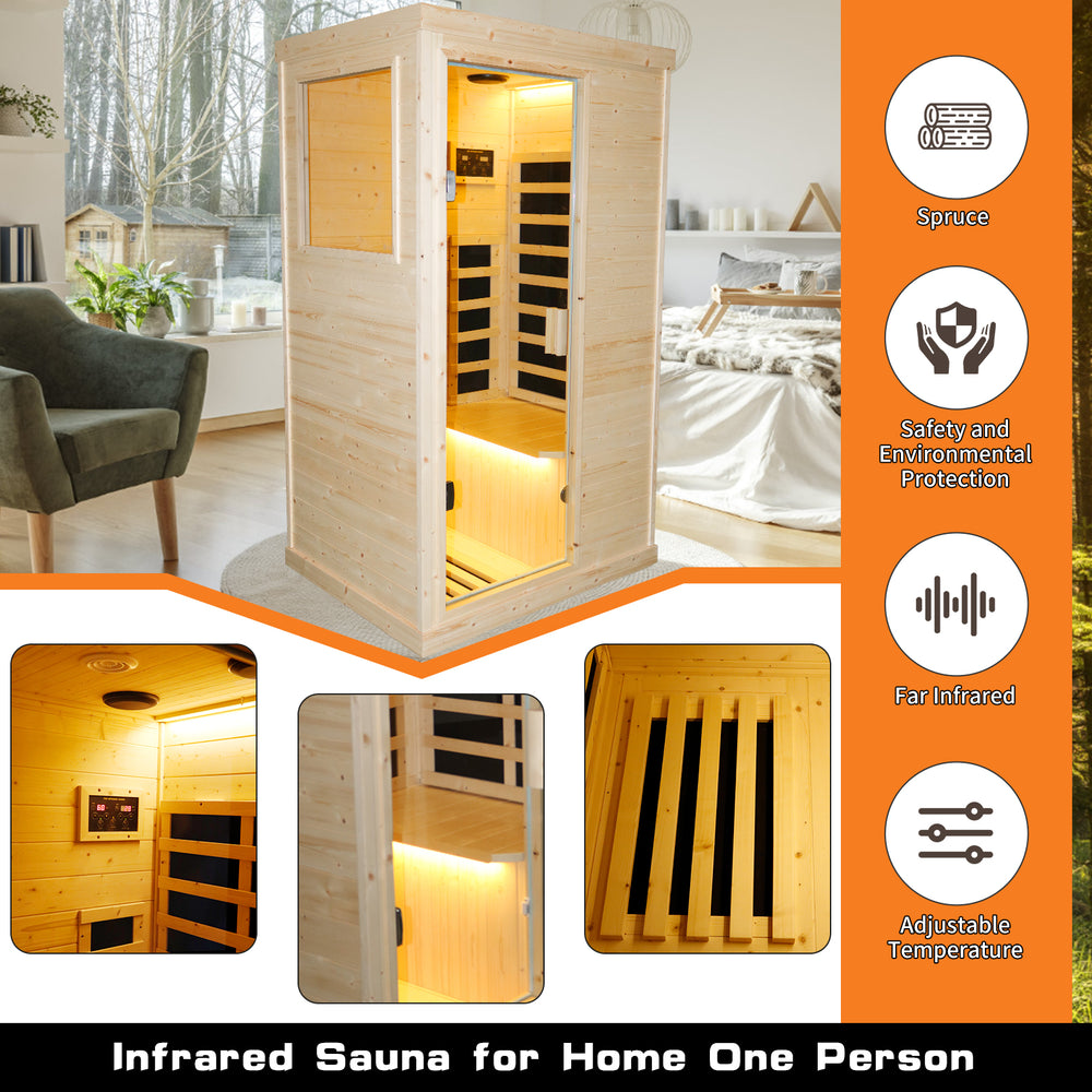 Cozy Infrared Sauna for One