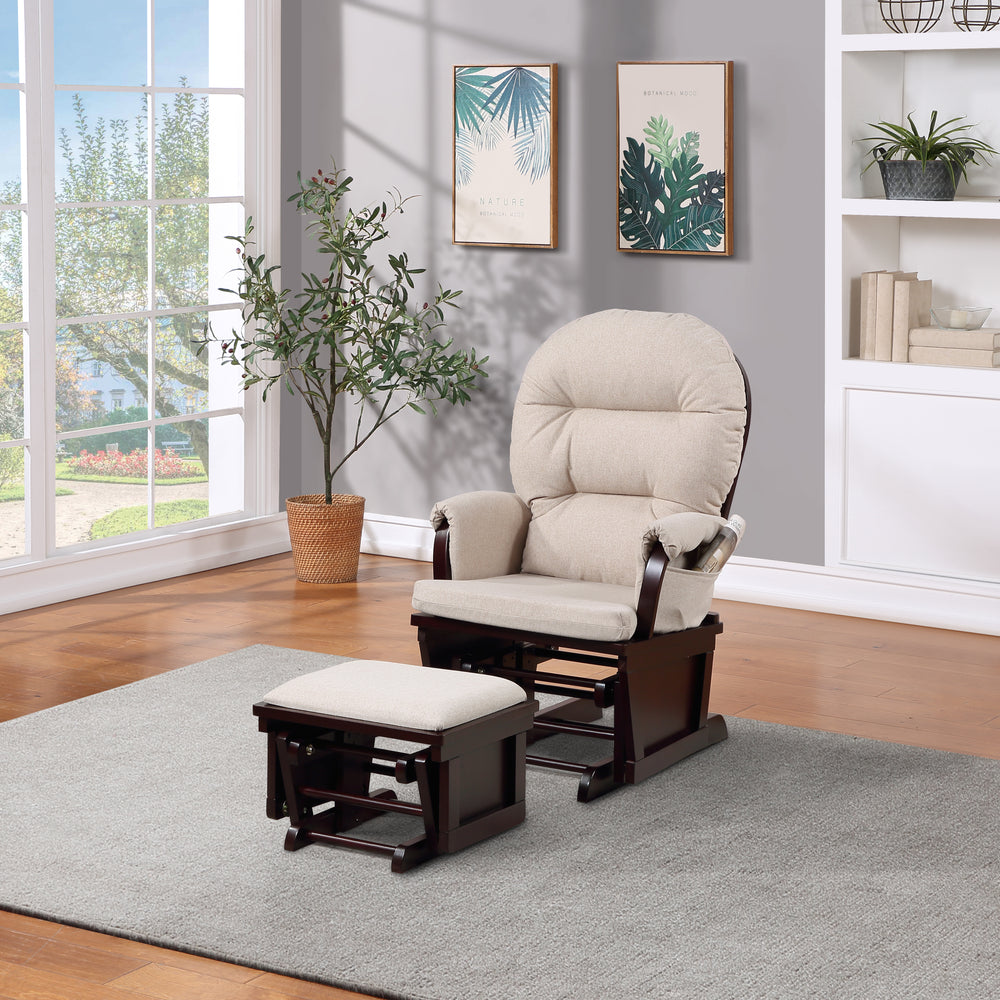 Chic Madison Glider & Ottoman Set