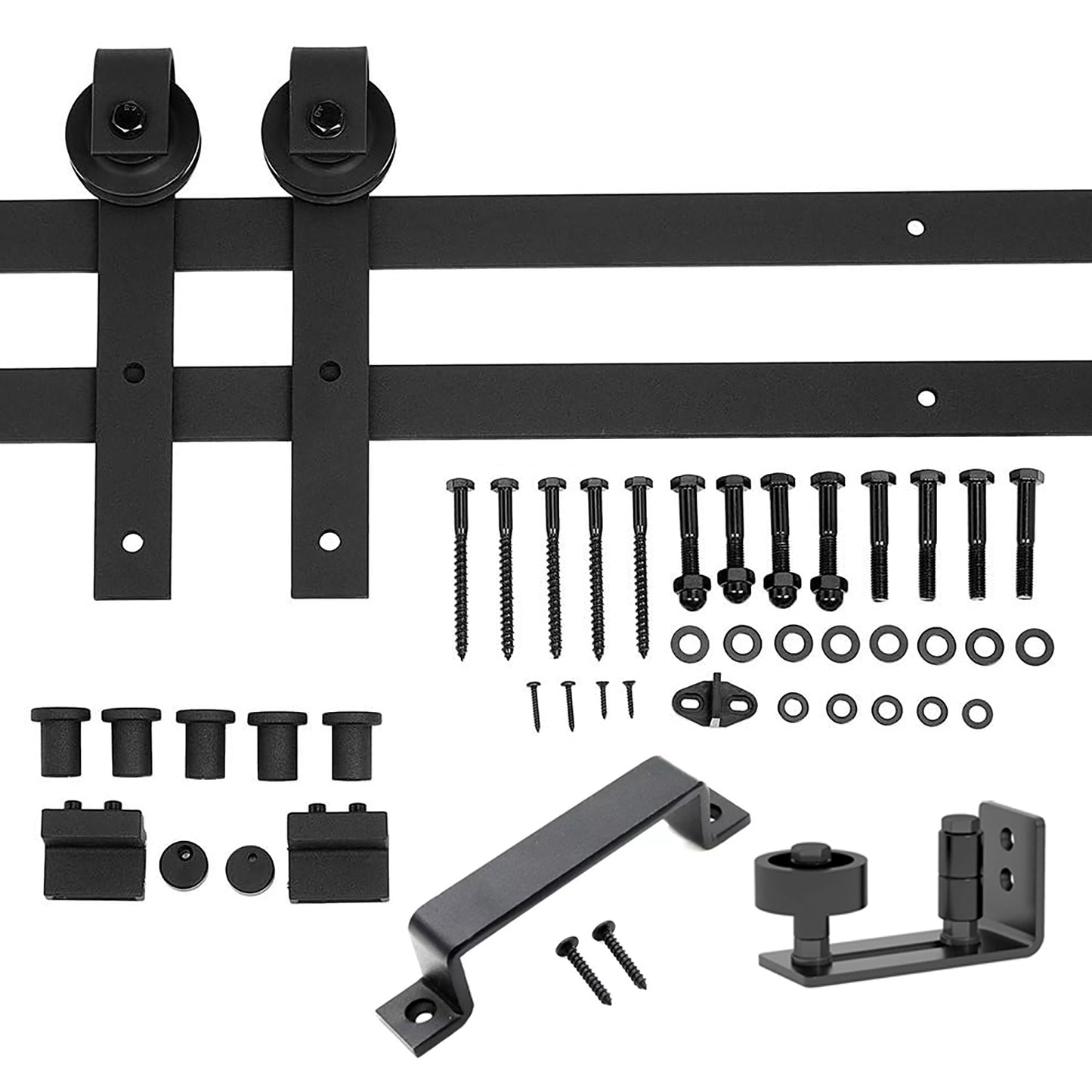 Stylish Barn Door Kit with Sliding Hardware and Handle