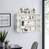 Sleek White Glass Cabinet - Stylish Storage for Every Space