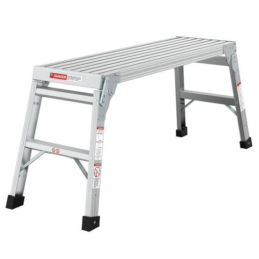 Versatile Folding Aluminum Workbench Ladder