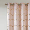 Sleek Blackout Metallic Curtain Panel