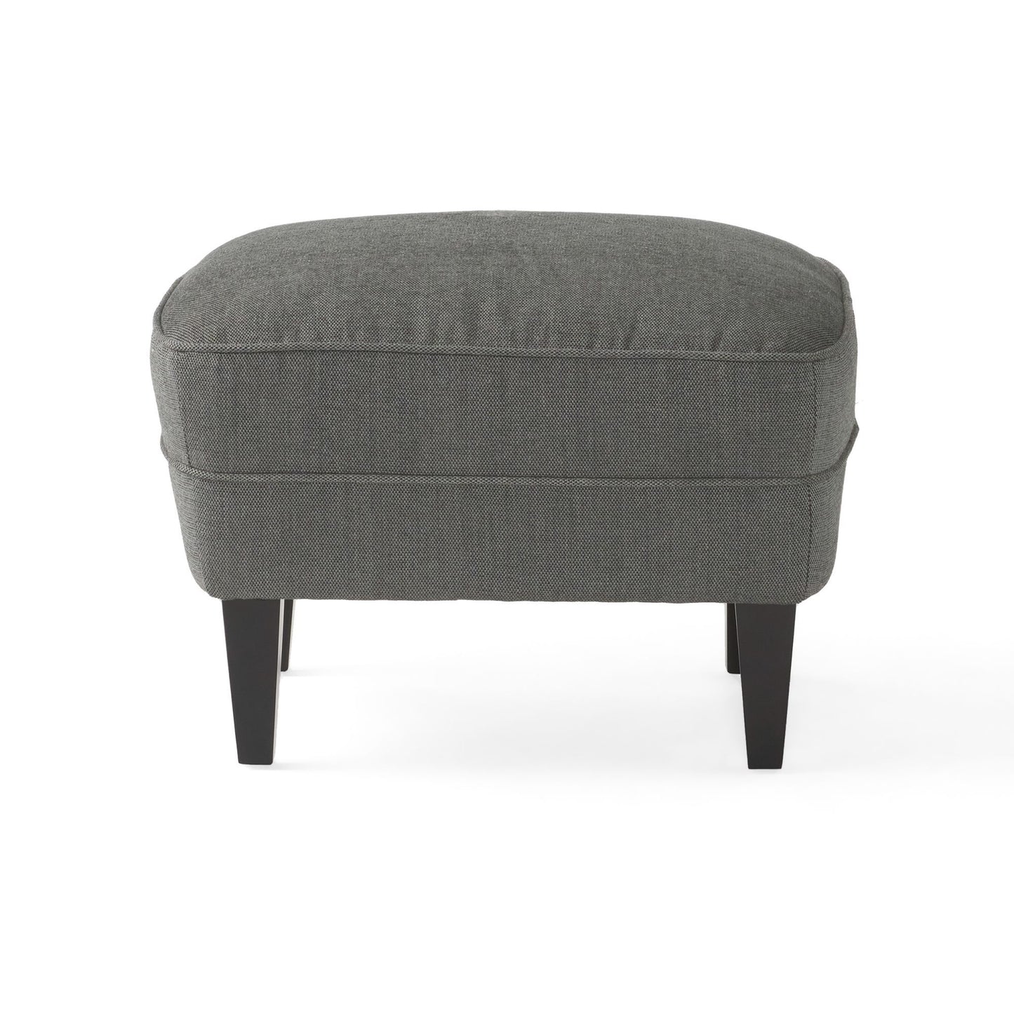 Chic Grey Armchair and Ottoman Set for Modern Comfort