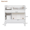 Sleek White Modern Bathroom Vanity Cabinet