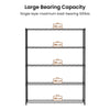 Sturdy Rolling Shelves - Heavy-Duty 5-Layer Organizer with Adjustable Feet