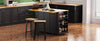 Cozy Kitchen Island with Bar Stools and Storage