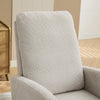 Cozy Rocking Glider Chair with Footrest and Pocket - Light Gray