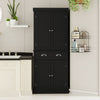 Chic Pantry Cabinet with Custom Shelves