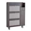 Chic Rattan Shoe & Storage Cabinet